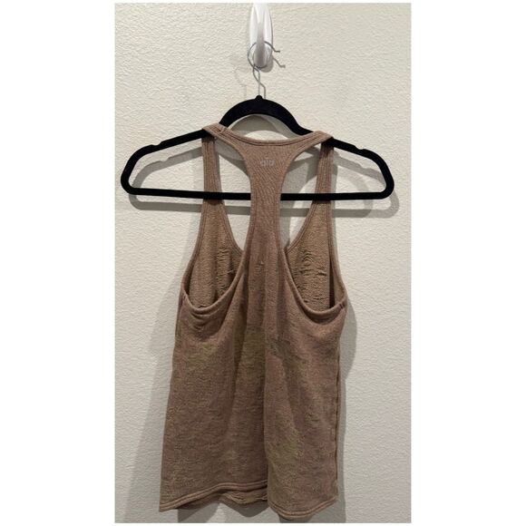 ALO YOGA Brown Pure Distressed Tank Top - Picture 4 of 5